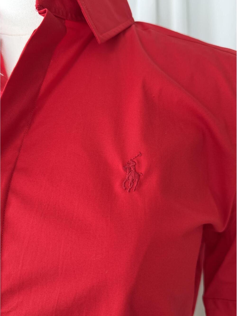 Polo Ralph Lauren Red Short Sleeve Button Up Shirt NWT Size 8 - Picture 4 of 11